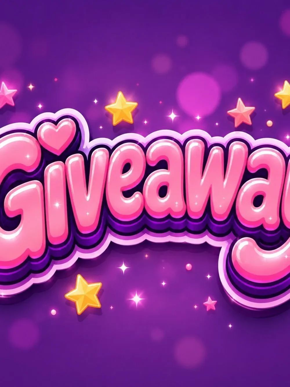 Pink 'Giveaway' Graphic Print